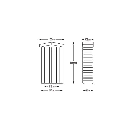 High Quality Apex Timber Garden Store For Outdoor Equipment Storage Solution