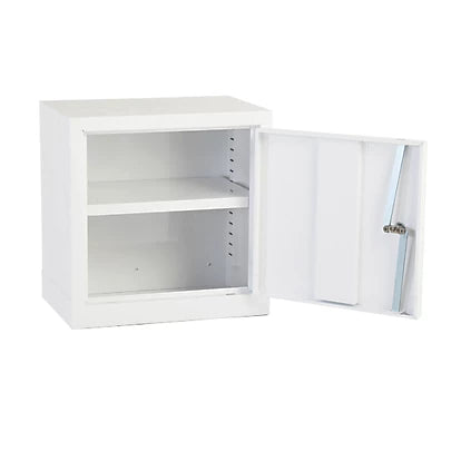 Heavy Duty White 1-Shelf Acid Cabinet Solution For Safe Storage - 457mm