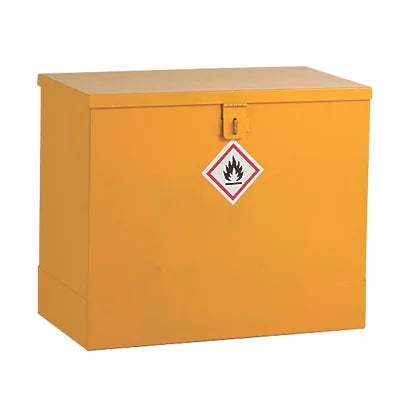 Industrial Grade Yellow Flammable Liquid Flat Top Storage Bin - 609mm