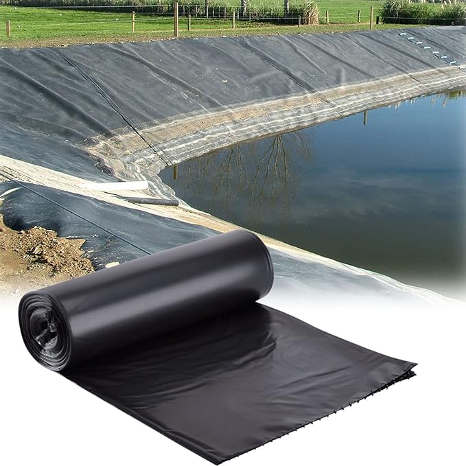 Premium Quality Black HDPE Pond Liner 40-Year Warranty With Free Underlay - 0.35mm