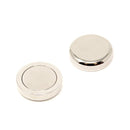 Silver Zinc Neodymium Shallow Pot For Industrial Use -  8mm