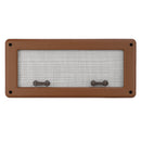 Wasp, Bee and Mouse Galvanized Steel Mesh Grilles - Vent Protection Covers with Brown Plastic Frame
