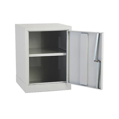 Industrial Grade Grey Adjustable 1-Shelf Coshh Cabinet - 457mm