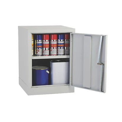 Industrial Grade Grey Adjustable 1-Shelf Coshh Cabinet - 457mm