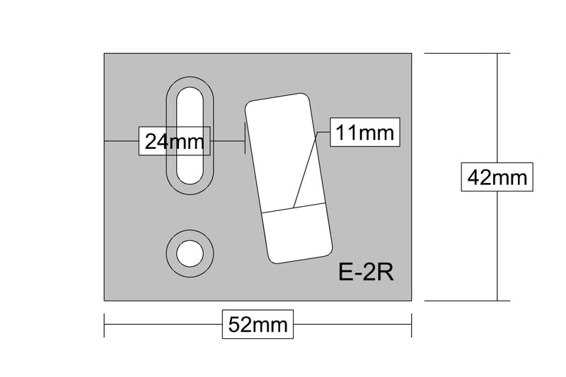 High Performance Proline AM5EX Reversed Adjustable Locking Keep For External Doors