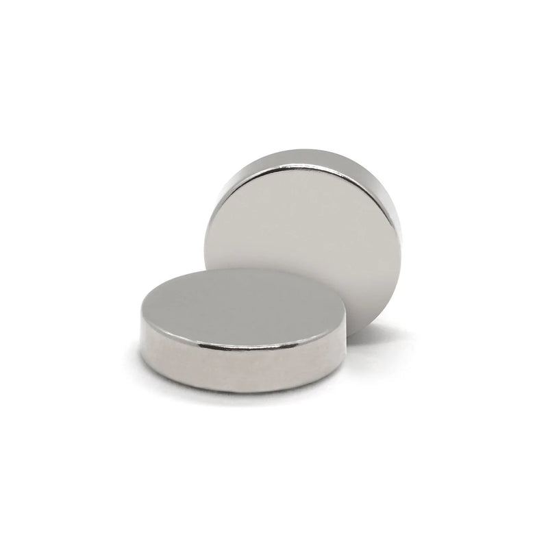 High-Quality Neodymium Disc N38 Silver Magnets With Plastic Spacers - 5mm