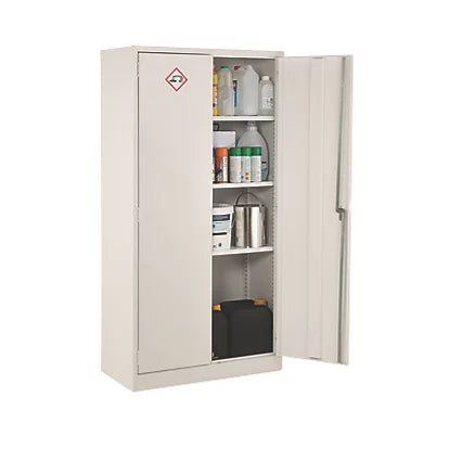 Premium Grade White 3-Shelf Acid Cabinet For Secure Storage - 915mm