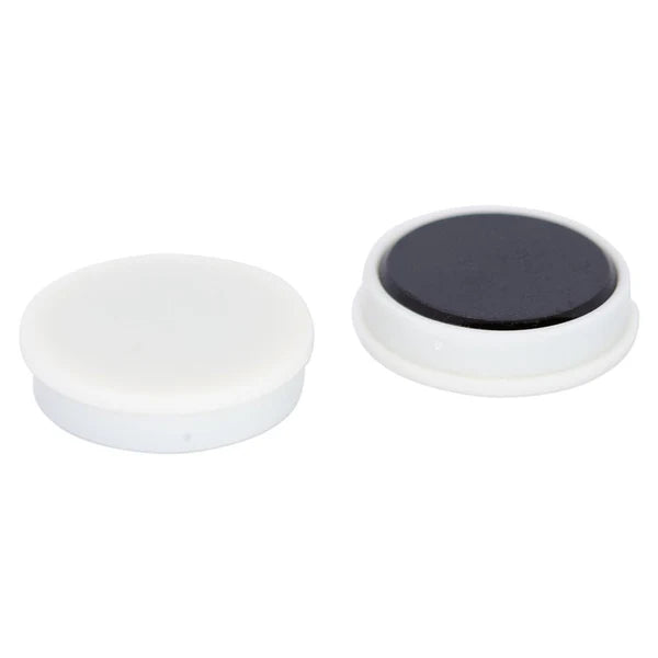 Pack of 10 Premium Quality Plastic Flat Marker Magnets For Offices - 7mm