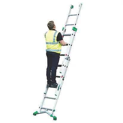 High Performance Aluminium Combination Ladder For Professional Use - 4.2m