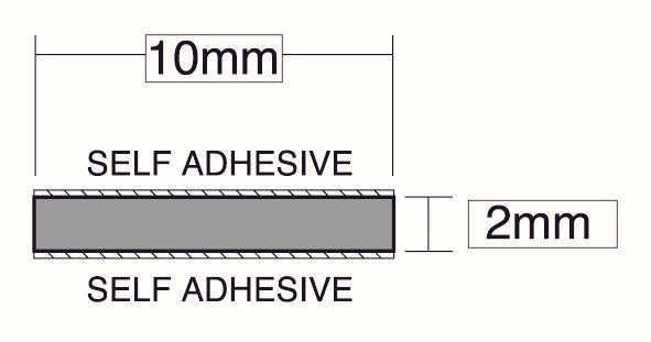 High Durable Double Sided Glazing Tape For Reliable Glass Unit Sealing And Bonding - 40m