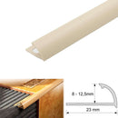 Premium Round Edge PVC Tile Trims Quadrant Edging for Walls & Floors 8mm 10mm 12.5mm 2500mm