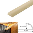 Premium Round Edge PVC Tile Trims Quadrant Edging for Walls & Floors 8mm 10mm 12.5mm 2500mm