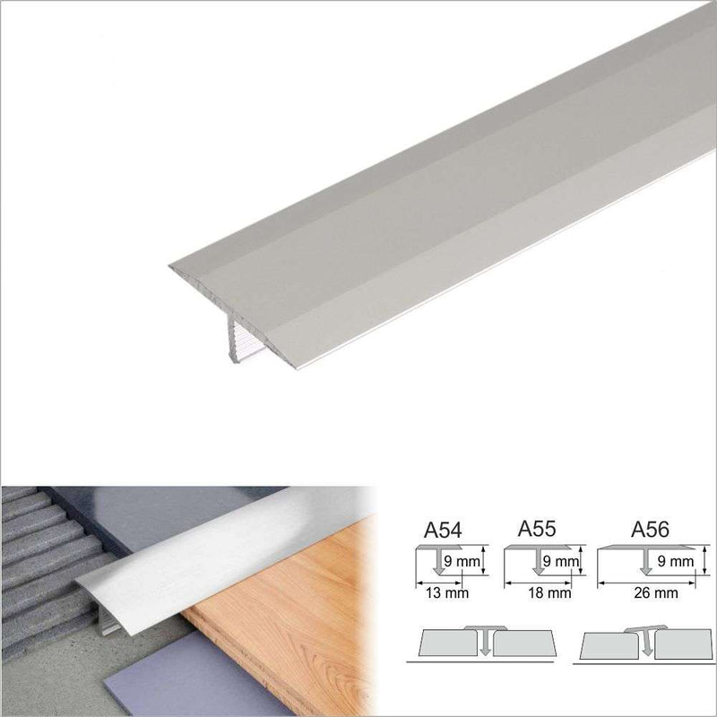Premium 18mm Anodised Aluminium T-Bar Transition Strip High-Performance Durable Floor Profile for Tiles &amp; Laminate Multiple Finishes Available