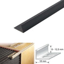 Premium L-Shaped PVC Tile Trim 2500mm Ideal for Floors & Walls 8mm 10mm 12.5mm Depth Reliable Long-Lasting Finish