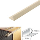 Premium L-Shaped PVC Tile Trim 2500mm Ideal for Floors & Walls 8mm 10mm 12.5mm Depth Reliable Long-Lasting Finish