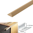 Premium L-Shaped PVC Tile Trim 2500mm Ideal for Floors & Walls 8mm 10mm 12.5mm Depth Reliable Long-Lasting Finish