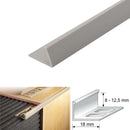 Premium L-Shaped PVC Tile Trim 2500mm Ideal for Floors & Walls 8mm 10mm 12.5mm Depth Reliable Long-Lasting Finish