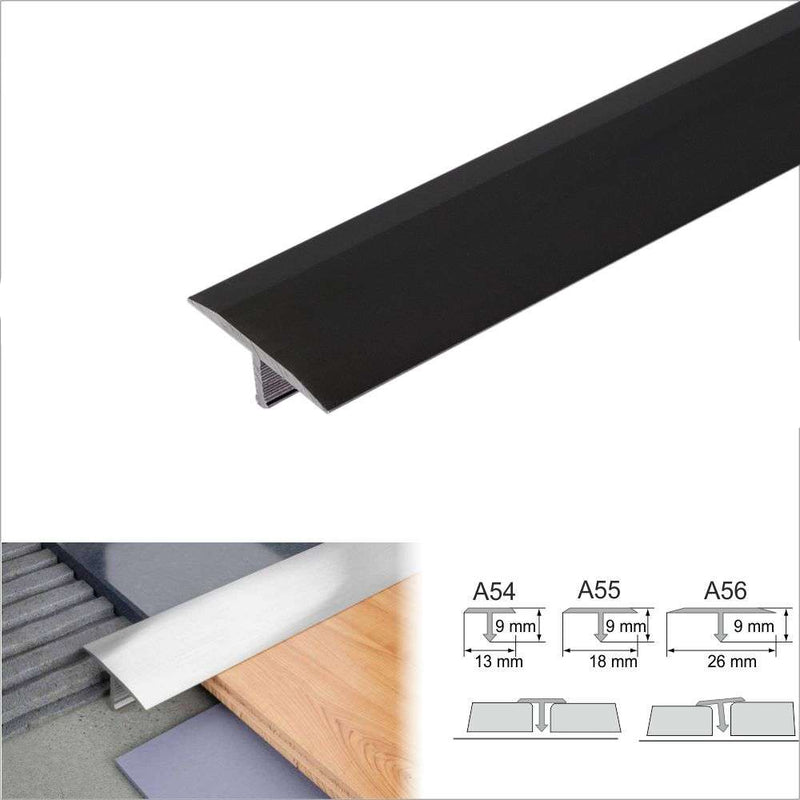 Premium 18mm Anodised Aluminium T-Bar Transition Strip High-Performance Durable Floor Profile for Tiles &amp; Laminate Multiple Finishes Available