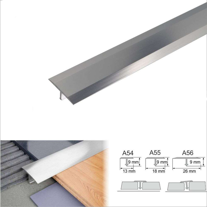 Premium 18mm Anodised Aluminium T-Bar Transition Strip High-Performance Durable Floor Profile for Tiles &amp; Laminate Multiple Finishes Available