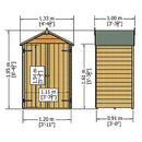 High Performance Apex Overlap Timber Garden Store For Outdoor Storage Solution