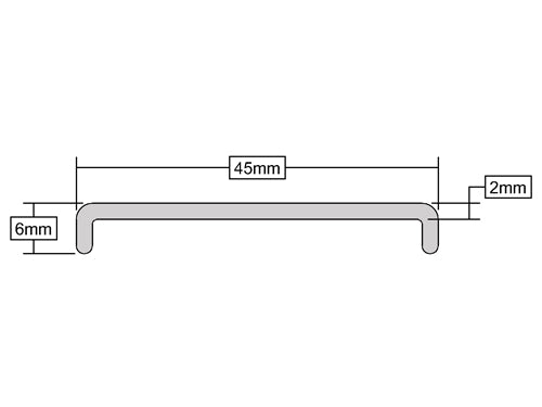 Highly Durable 2100mm Hinge Side U Rail For Reliable Support And Protection