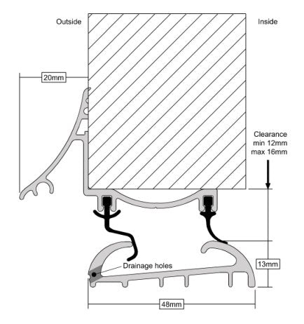 Premium Quality Trimline Rio Long-Lasting Protection For Inward & Outward Opening Doors