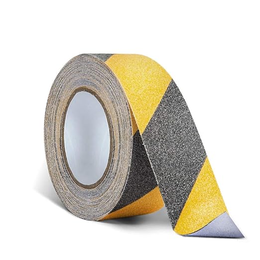 High-Quality Black/Yellow Anti-Slip Tape For Internal & External Use - 18m