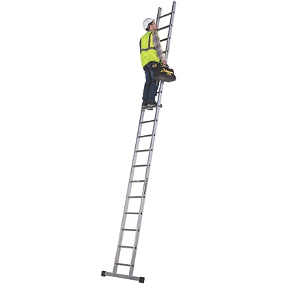 High Durable Single Aluminium Extension Ladder For Professional Use - 4.18m