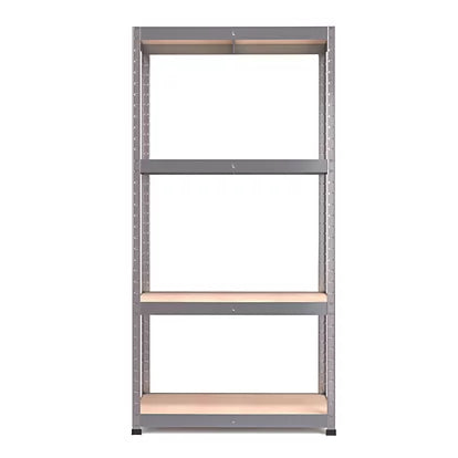 Professional Grade Galvanized Steel 4-Tier Shelving - 300kg Capacity