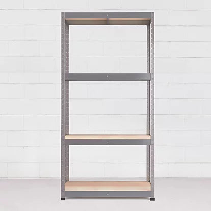 Professional Grade Galvanized Steel 4-Tier Shelving - 300kg Capacity