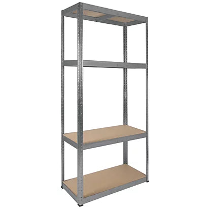 Professional Grade Galvanized Steel 4-Tier Shelving - 300kg Capacity