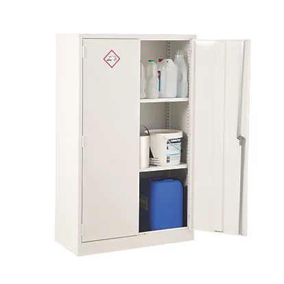 High Quality White 2-Shelf Acid Cabinet Safe Storage For Acid-Based Items