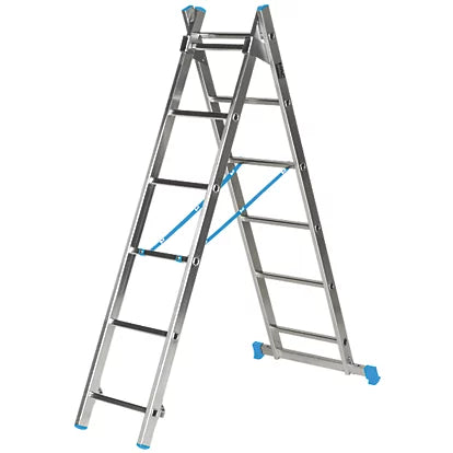 Heavy Duty Aluminium Lightweight Combination Ladder  - 2.6m