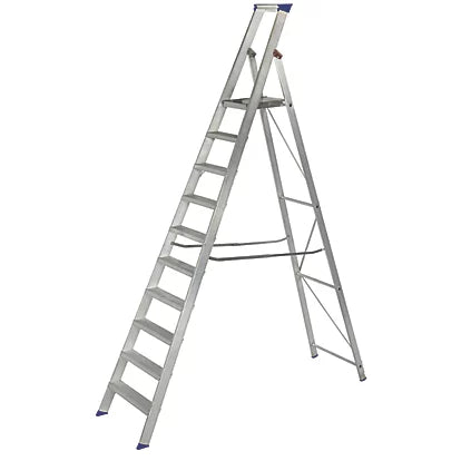 High-Quality Aluminium 10-Step Platform Step Ladder For Various Applications