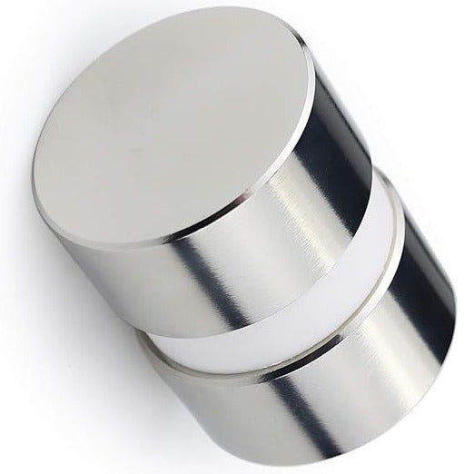 Professional Neodymium Disc N35 Silver Nickel Magnets With Plastic Spacers - 10mm