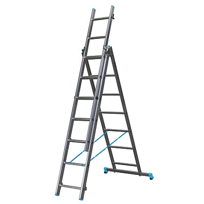 Industrial Quality Aluminium Combination Ladder For Various Applications - 4m