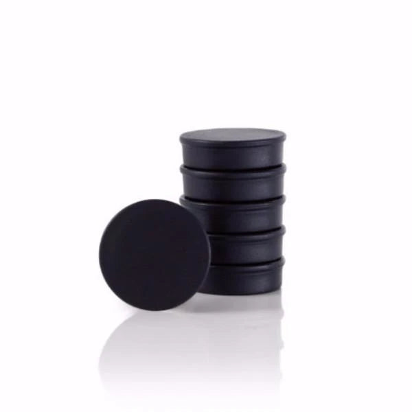 Professional Black Plastic Superpower Marker Magnets 38mm Diameter