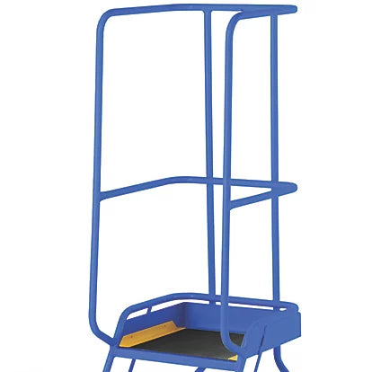 Industrial Grade Blue 3 Podium Steps For Professional Use - 0.76m