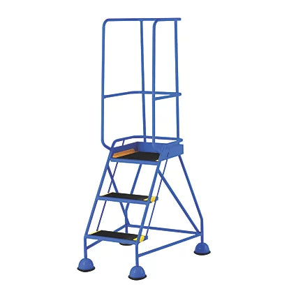 Industrial Grade Blue 3 Podium Steps For Professional Use - 0.76m