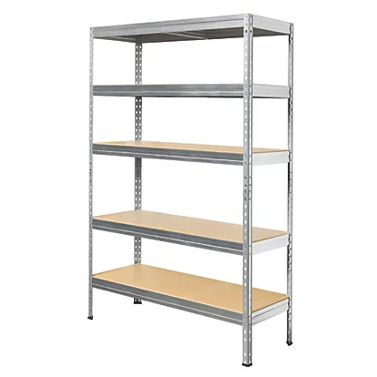 Premium 5-Tier Galvanized Steel Shelving Unit Storage Solution For Home & Garage