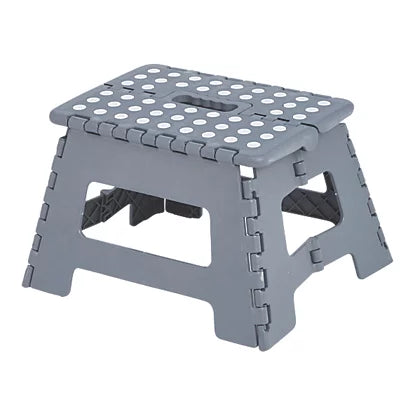 Premium Grade Polypropylene 1 Step Folding Stool With Platform - 220mm