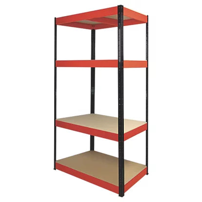 Industrial Grade  4-Tier Powder-Coated Steel Shelving Unit For Home & Garage