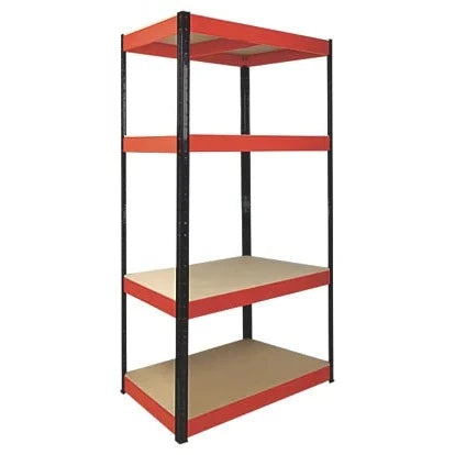 Industrial Grade  4-Tier Powder-Coated Steel Shelving Unit For Home & Garage