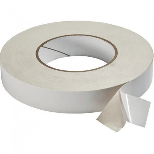 White Painted Steel Tape With Standard Adhesive 3" Core - 5m