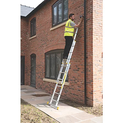 Premium Aluminium Combination Ladder For Indoor & Outdoor Use - 3.78m