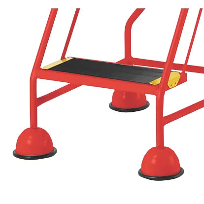 High Impact Red With 3 Podium Steps For Industrial Use - 0.76m