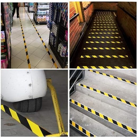 High-Quality Black/Yellow Anti-Slip Tape For Internal & External Use - 18m