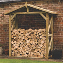 Professional Apex Timber Log Store Ultimate Storage Solution - 7' x 3'