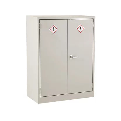 Premium Grey 2-Shelf COSHH Cabinet For Storage Protection - 915mm