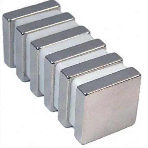 Neodymium  Magnet Block N45 Grade With Nickel Plating - 50mm